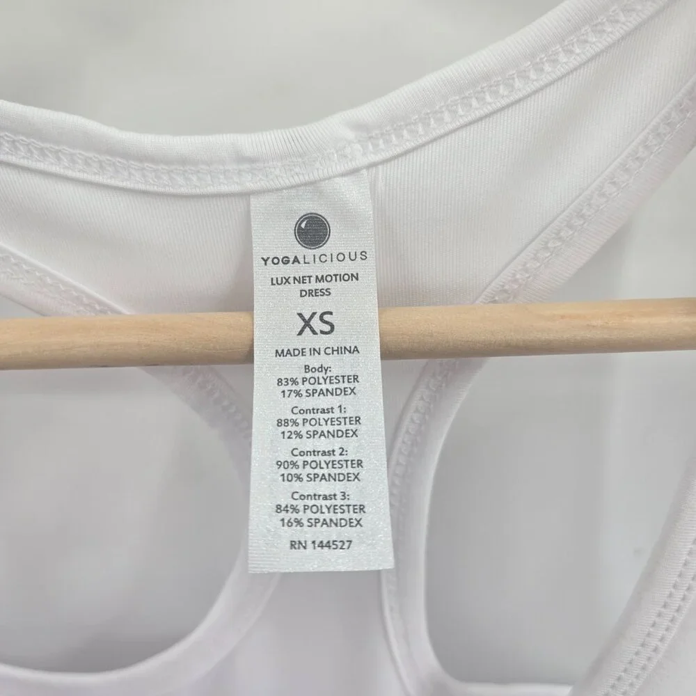 Yogalicious White Preppy Tennis Pickleball Athletic Motion Dress Size XS - Picture 5 of 11